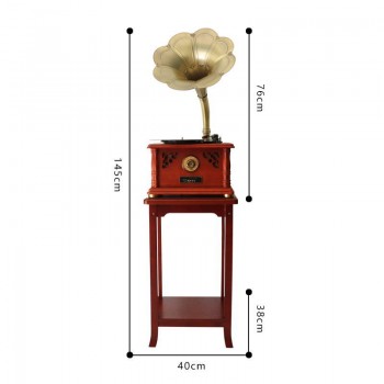 جرامفون مع طاوله خشب جرامفون مع طاوله خشب