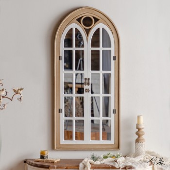 مرايا شباك خشب طبيعي L7837 مرايا شباك خشب طبيعي L7837