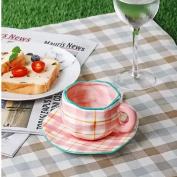 كوب شاي سيراميك مصنوع يدويا