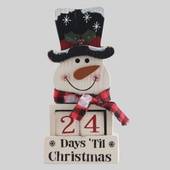 كلندر خشب حجم كبير بتصميم شتوي 