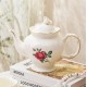طقم شاي بورسلان فاخر بتصميم الورد الانجليزي