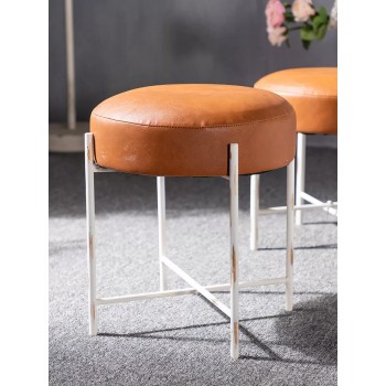 كرسي بمقعد جلد فنتيج ستايل 