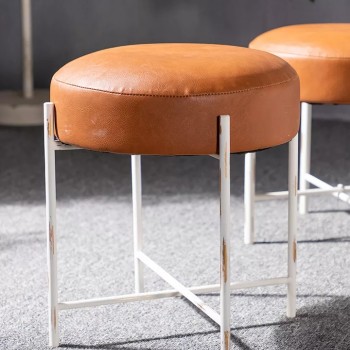 كرسي بمقعد جلد فنتيج ستايل كرسي بمقعد جلد فنتيج ستايل