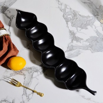 صحن تقديم سيراميك اسود L0870 صحن تقديم سيراميك اسود L0870