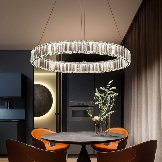 ثريا كريستال LED مقاس 60cm