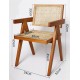 كرسي خشب طبيعي راتان كلاسيك L1020