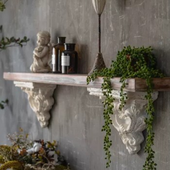 رف جداري خشب شابي شيك ستايل 120cm 