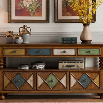 كونسول خشب طبيعي بتصميم كلاسيك كونسول خشب طبيعي بتصميم كلاسيك