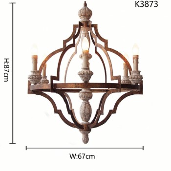 ثريا مصنوعه من المعدن الخشب الطبيعي ثريا مصنوعه من المعدن الخشب الطبيعي