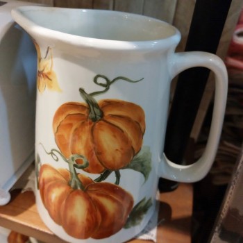 اناء سيراميك للزهور بتصميم الخريف