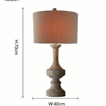 تيبل لامب خشب حفر يدوي k3857 تيبل لامب خشب حفر يدوي k3857