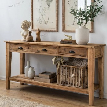 كونسول خشب طبيعي ريفي كونسول خشب طبيعي ريفي