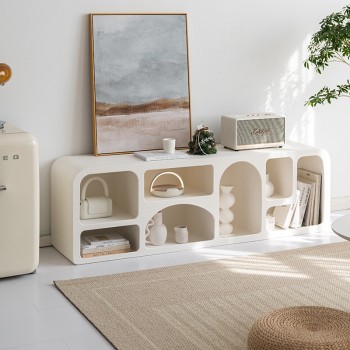 طاولة تلفزيون خشب ابيض كلاسيك طاولة تلفزيون خشب ابيض كلاسيك