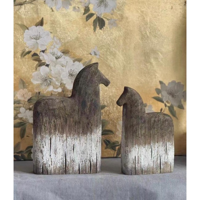تحفه حصان من من خشب طبيعي عالي الجودة متوفر الحجمين 8624