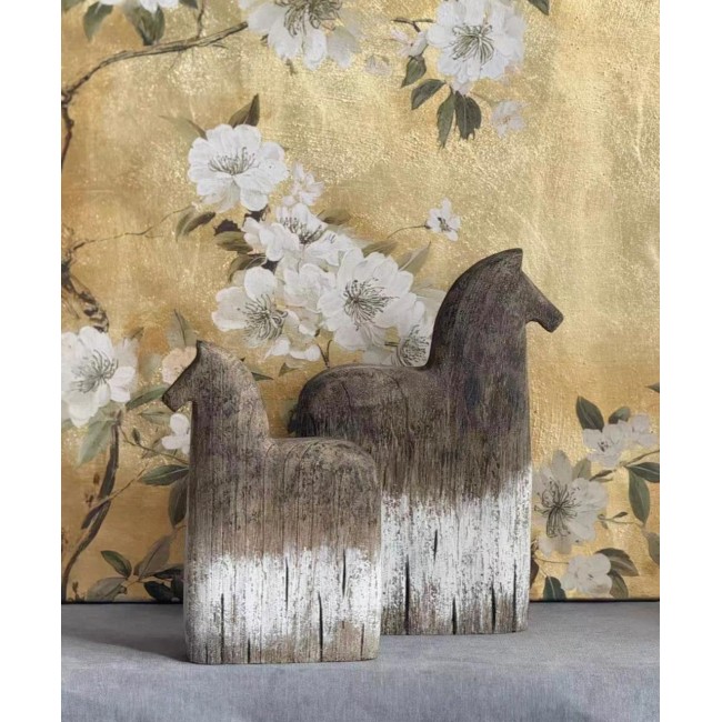 تحفه حصان من من خشب طبيعي عالي الجودة متوفر الحجمين 8624