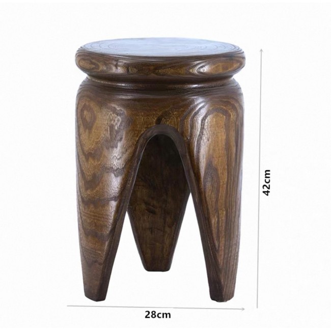 طاوله جانبيه مصنوعه من الخشب الطبيعي بتصميم ريفي دافئ 8631