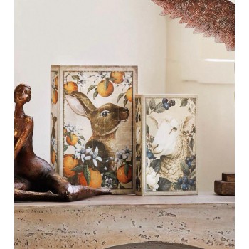 طقم تخزين بتصميم كتاب يضيف رونقاً خاصاً إلى منزلك مع صناديق الحكايات الريفية، L8588