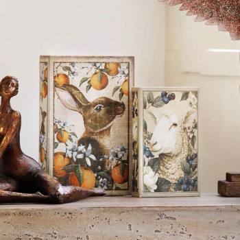 طقم تخزين بتصميم كتاب يضيف رونقاً خاصاً إلى منزلك مع صناديق الحكايات الريفية، L8588