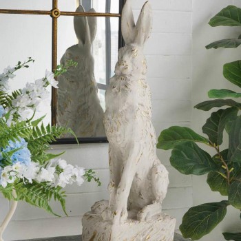 تحفه أرنب قطعه فنية لافتة للنظر تضفي طابعاً مميزاً على حديقتك أو فناء منزلكL8542