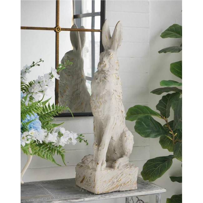 تحفه أرنب قطعه فنية لافتة للنظر تضفي طابعاً مميزاً على حديقتك أو فناء منزلكL8542