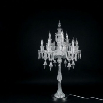 شمعدان كريستال بلمسة من الفخامة الملكية تجمع بين بريق الكريستال النقي والتصميم الكلاسيكي المتطورL9359