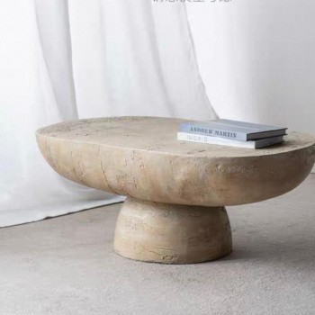 طاوله قهوه بيضاويه فاخره بتصميم عصري انيق L8488