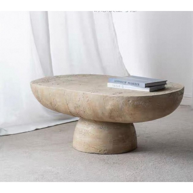 طاوله قهوه بيضاويه فاخره بتصميم عصري انيق L8488