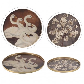 طقم صينيه تقديم يجمع بين الوظيفة العملية والجمال الفني المستوحى من الطبيعة العدد 2 L8618 طقم صينيه تقديم يجمع بين الوظيفة العملية والجمال الفني المستوحى من الطبيعة العدد 2 L8618