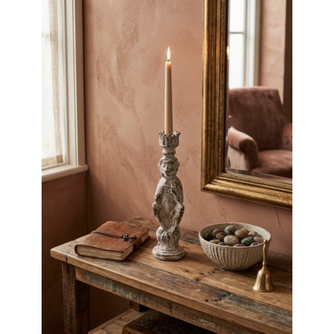 شمعدان القرد المرح العتيق  لمسة من البهجة والأناقة الريفيةL8571