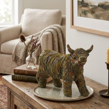 تحفه فنيه لبقرة الهايلاند تضيف لمسة من السحر الاسكتلندي العريق الي مساحة منزلك 8556
