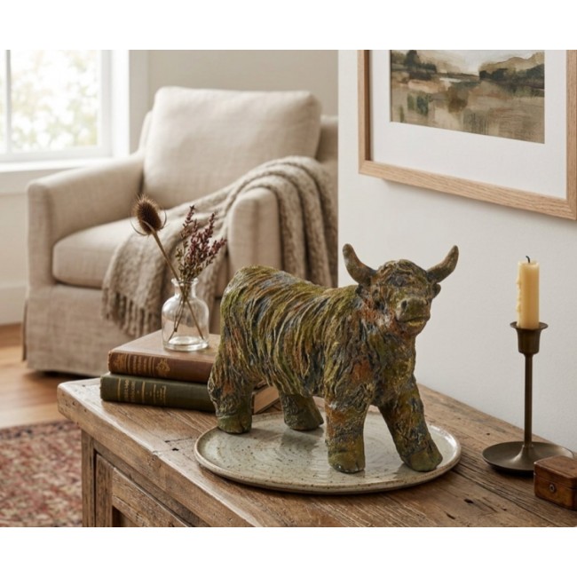 تحفه فنيه لبقرة الهايلاند تضيف لمسة من السحر الاسكتلندي العريق الي مساحة منزلك 8556