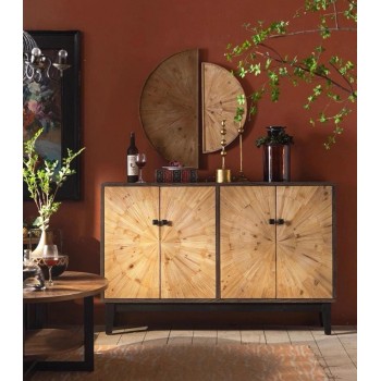 كونسول جداري لمسة من الفخامة العصرية والطابع الطبيعي إلى غرفة المعيشة 3205