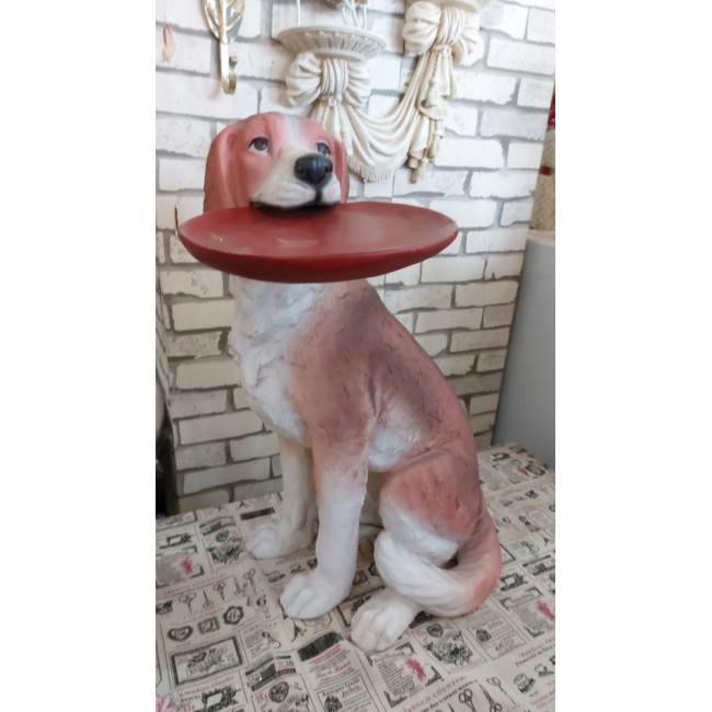 تحفة كلب حامل طبق ارتفاع 66سم ملائم لديكور تحفة كلب حامل طبق ارتفاع 66سم ملائم لديكور