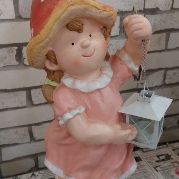 تحفة بنت حاملة الفانوس ملائم للحدائق 