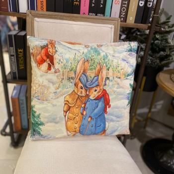 غطاء مخده برسمة الارنب 