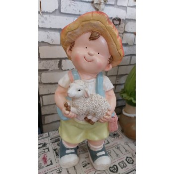 تحفة ولد حامل خروف ملائم للحدائق 