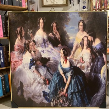 لوحه بتصميم فكتوريا باطار خشبي مذهب -k14 لوحه بتصميم فكتوريا باطار خشبي مذهب -k14