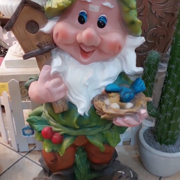 تحفة قزم حامل عش عصفور بارتفاع 74سم ملائم للحدائق 