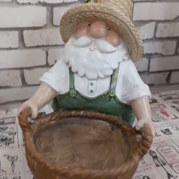 تحفة فلاح عجوز بسله ملائم للحدائق 