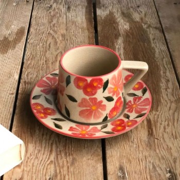 كوب وصحن بستايل عصري 3107 كوب وصحن بستايل عصري 3107