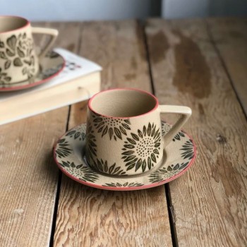 كوب وصحن بستايل عصري 3110 كوب وصحن بستايل عصري 3110