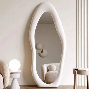 مرايا بإطار من الخشب المغلف بالمخمل لتزين غرفة المعيشه 3009 مرايا بإطار من الخشب المغلف بالمخمل لتزين غرفة المعيشه 3009