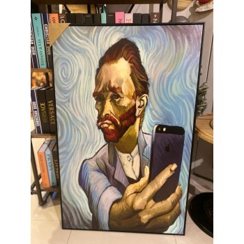 لوحه جداريه باطار اسود خشبي -k46