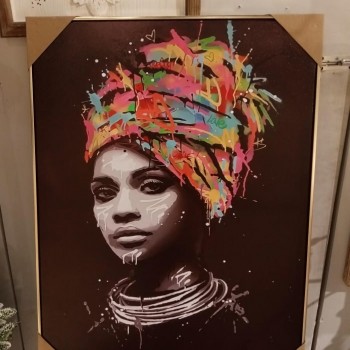 لوحه جداري باطارذهبي خشبي -k41