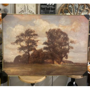 لوحه جداريه باطار ذهبي خشبي 54