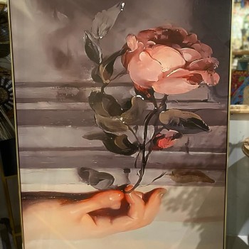 لوحه جداريه باطار خشبي مذهب- 52