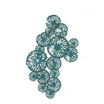 ديكور حائط بزهور معدنيه باللون التفني ديكور حائط بزهور معدنيه باللون التفني