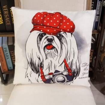 غطاء خداديه برسمة كلب جميل 