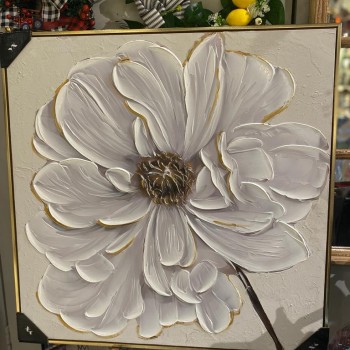 لوحهD3 باطار ذهبي خشبي L2287