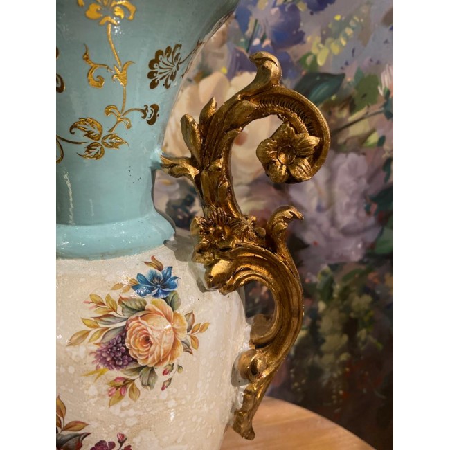 فازه بتصميم اروبي فاخر من سراميك L2981 فازه بتصميم اروبي فاخر من سراميك L2981